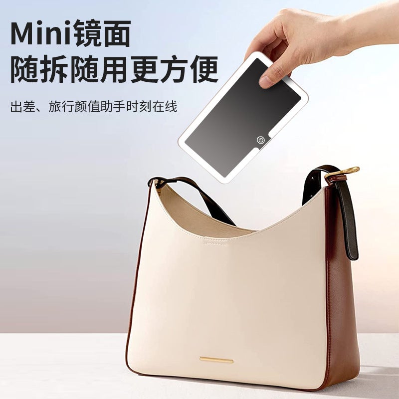 Car Sun Visor Cosmetic Mirror Led Tri-Color Light Car Interior Supplies Hd Mirror With Light Car Dressing Makeup - Image 3